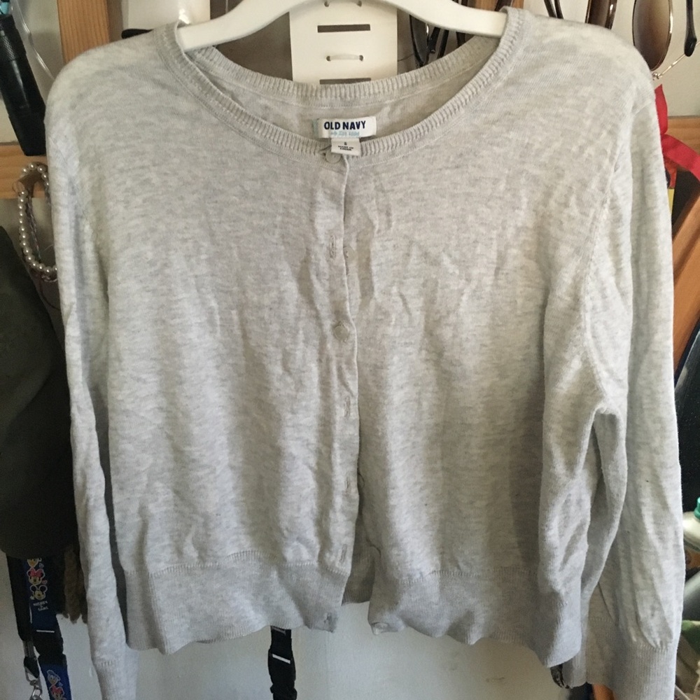 Old navy light grey cardigan